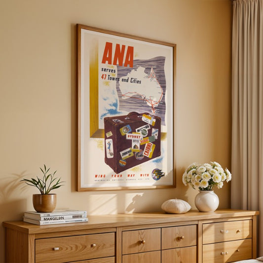 ANA Serves 47 Towns and Cities - Wing your Way with Australian National Airways