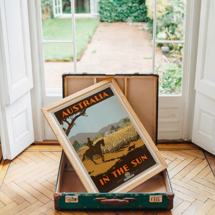 Australia In The Sun - Iconic Vintage Travel Poster by Percy Trompf