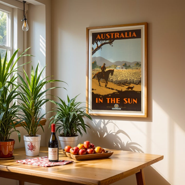 Australia In The Sun - Iconic Vintage Travel Poster by Percy Trompf