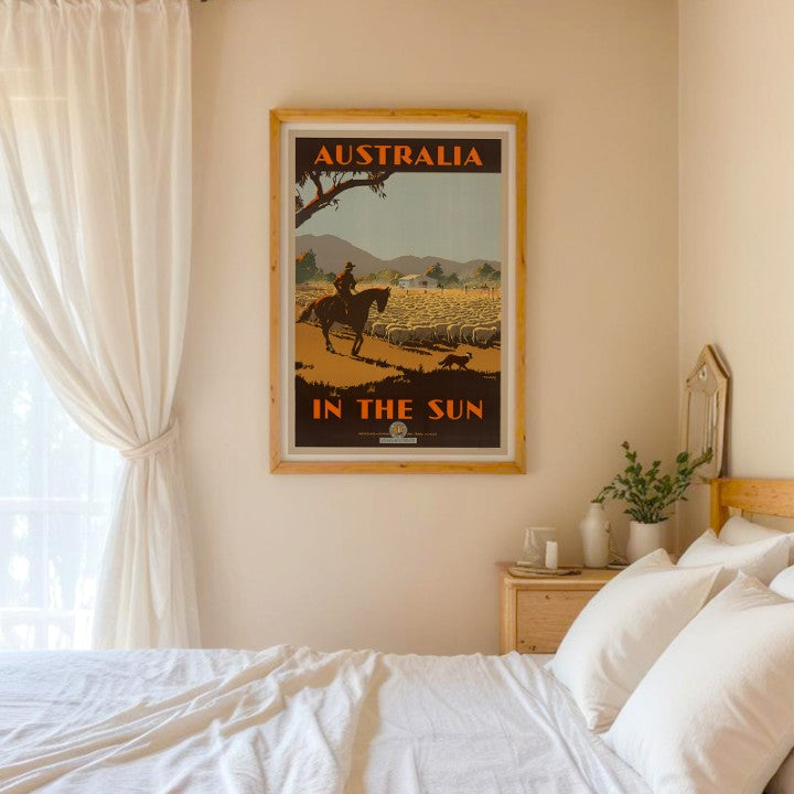 Australia In The Sun - Iconic Vintage Travel Poster by Percy Trompf
