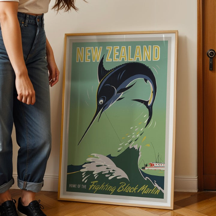 New Zealand Home of the Fighting Black Marlin