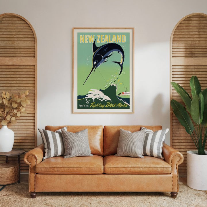 New Zealand Home of the Fighting Black Marlin