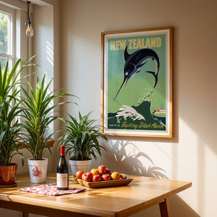 New Zealand Home of the Fighting Black Marlin