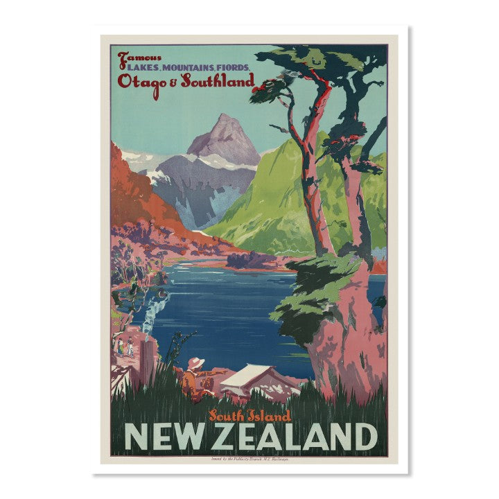 Famous Lakes Mountains Fjords Otago and Southland - South Island New Zealand