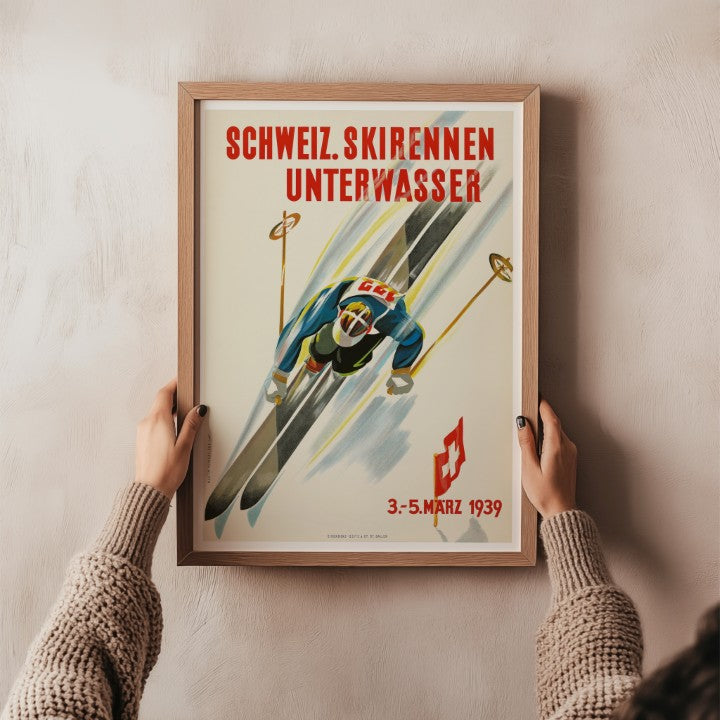 Schweiz Skirennen Unterwasser 1939