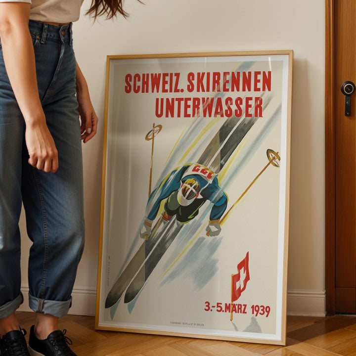 Schweiz Skirennen Unterwasser 1939