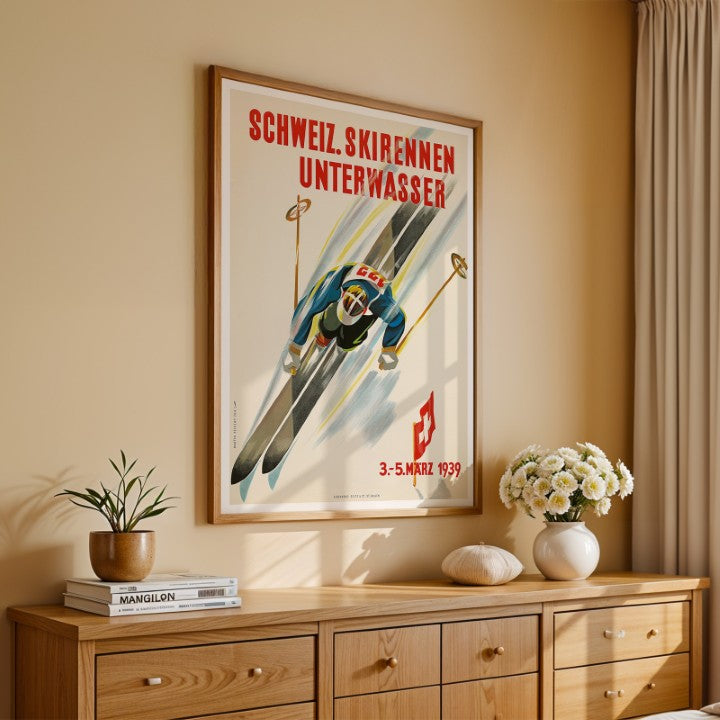 Schweiz Skirennen Unterwasser 1939