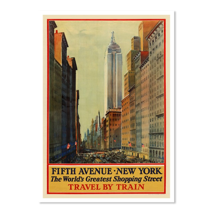 Fifth Avenue New York - The Worlds Greatest Shopping Street Travel by Train