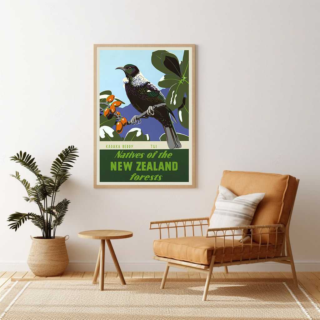 Karaka Berry and Tui - Natives of the New Zealand Forests