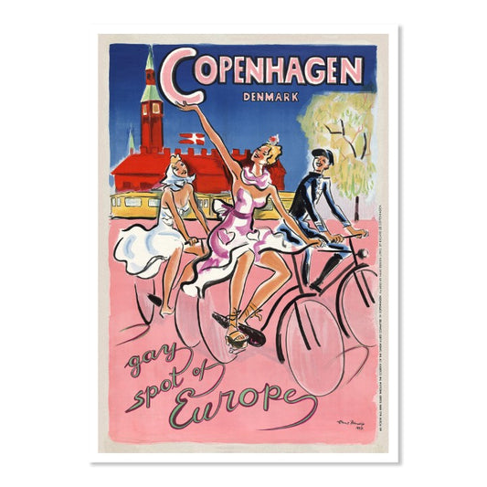 Copenhagen Denmark on Bicycle - Gay Spot of Europe