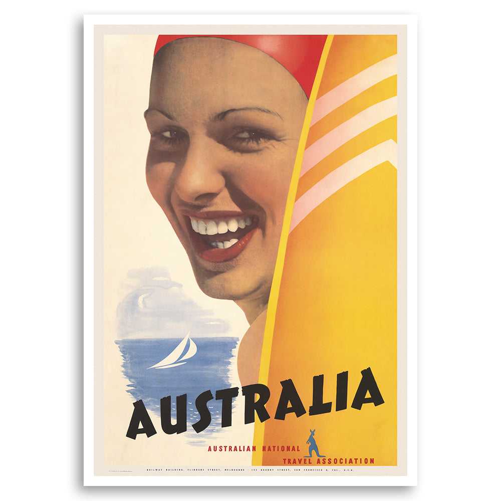 Australia - ANTA Airline - Vintage Travel Posters