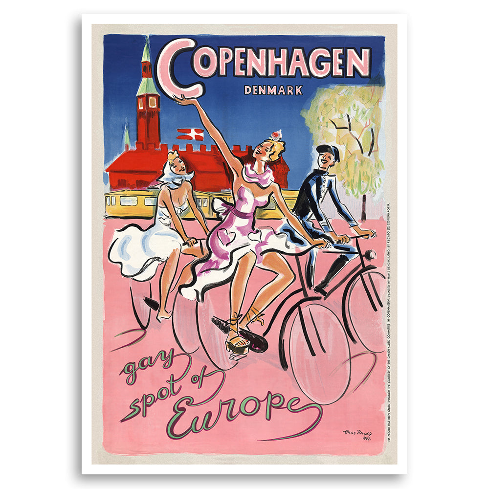 Copenhagen Denmark on Bicycle - Gay Spot of Europe
