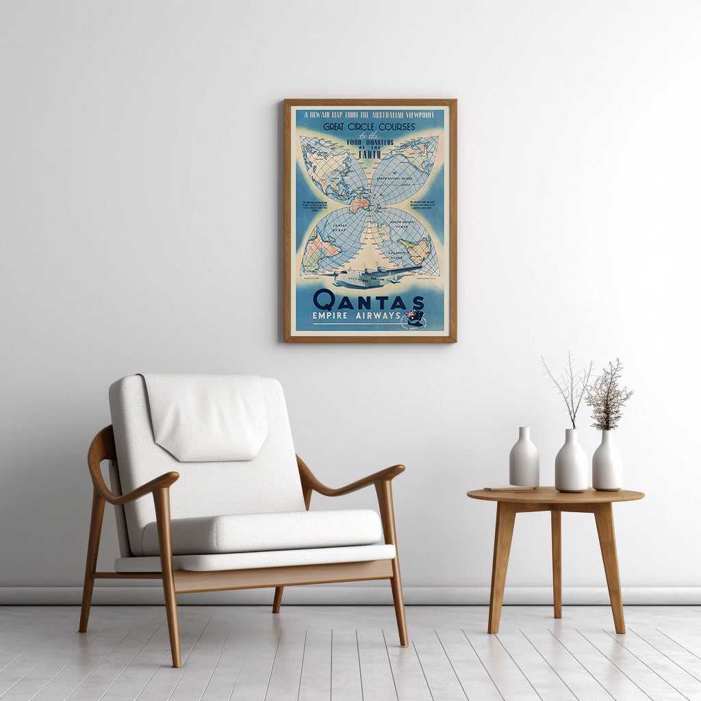 Australian Viewpoint - QANTAS - Vintage Travel Poster – Travel Posters