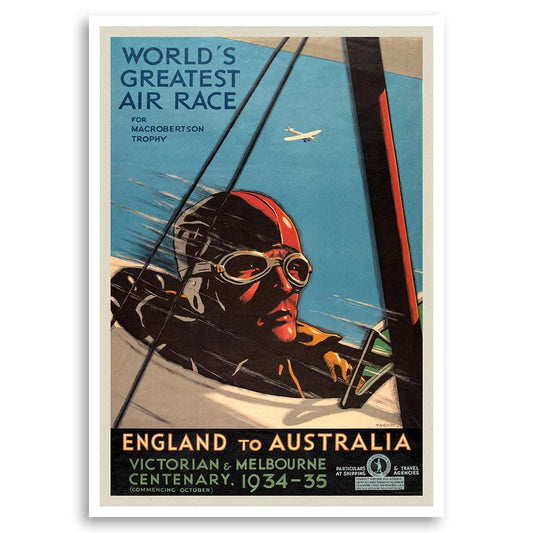 Worlds Greatest Air Race - England to Australia 1934-35